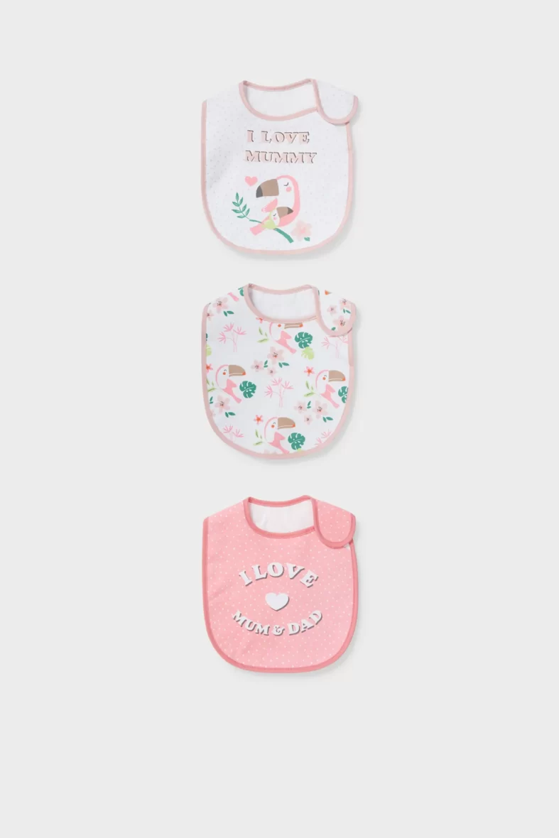 Lot de 3 – bavoirs pour bébé