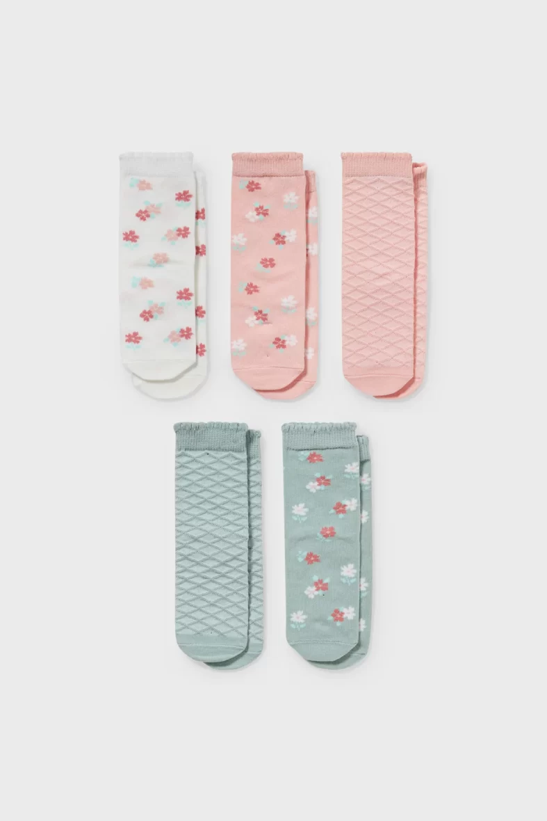 Lot de 5 paires – chaussettes pour bébé (15 – 17)