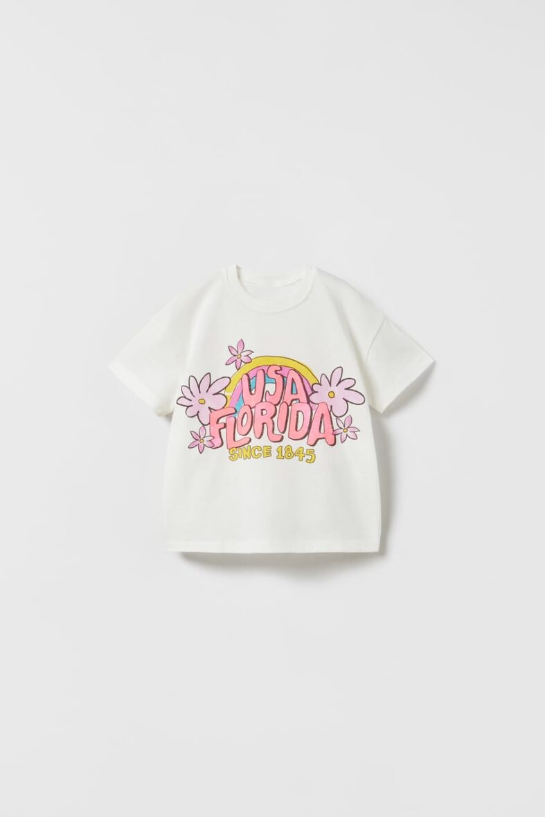 T-SHIRT IMPRIMÉ FLUO