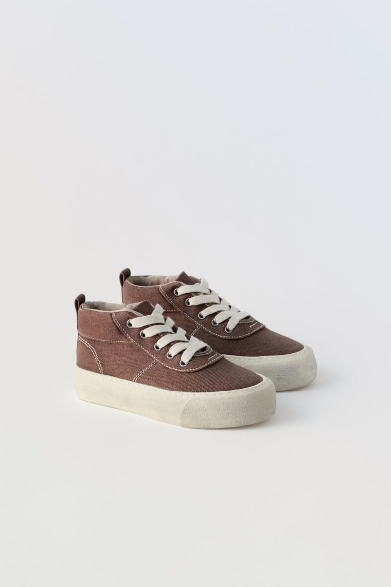 BASKETS MONTANTES EN COTON ( 30 )