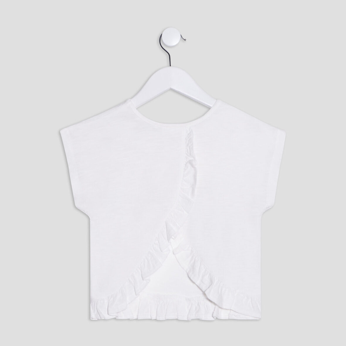 ensemble-2-pieces-t-shirt-coton-et-short-ecru-fille-vue2-36165600707371998