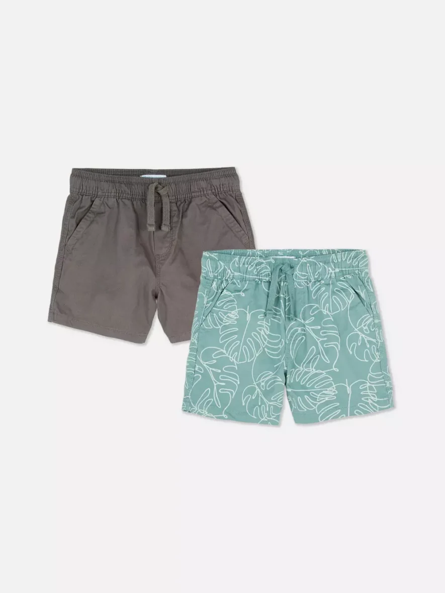 Lot de 2 shorts avec cordon de serrage