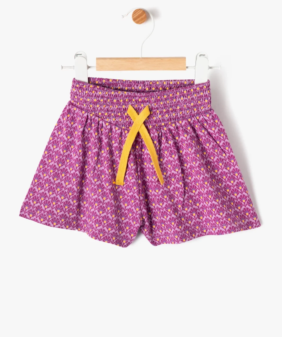 Short imprimé en maille